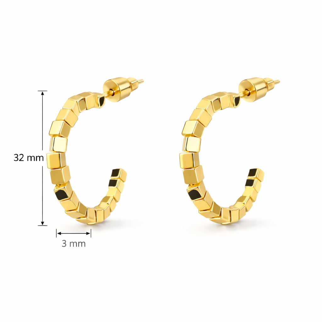 Cube Glow Studs