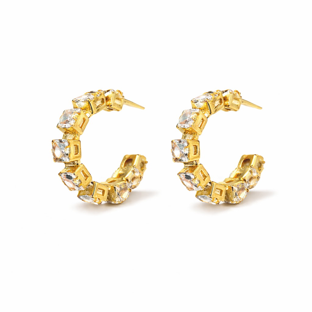 Crystal Hoop Ohrringe
