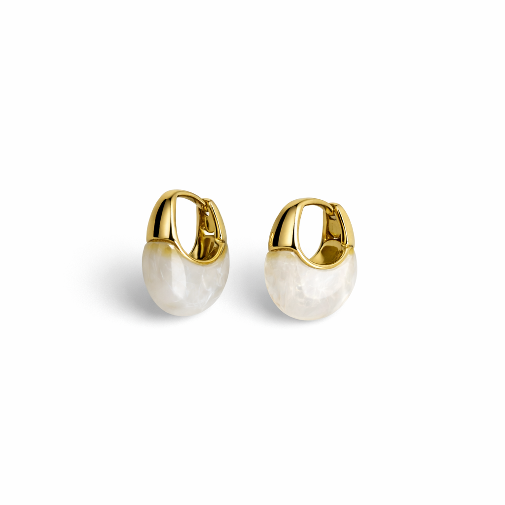 Luna Enamel Hoops