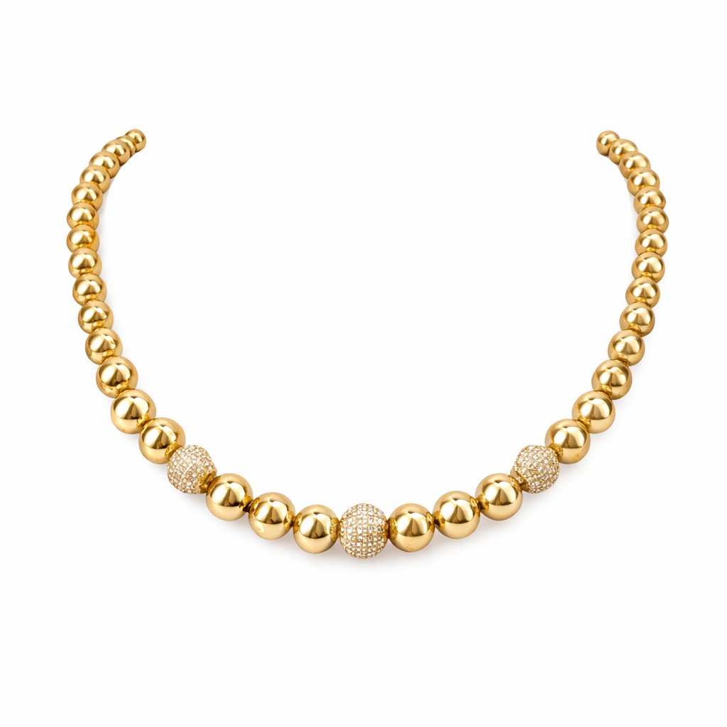 Golden Beads Halskette
